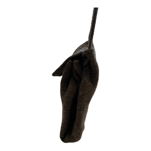 Natural Wool Handmade Seamless Felted Purse / Tote Bag - Picture 7 of 13